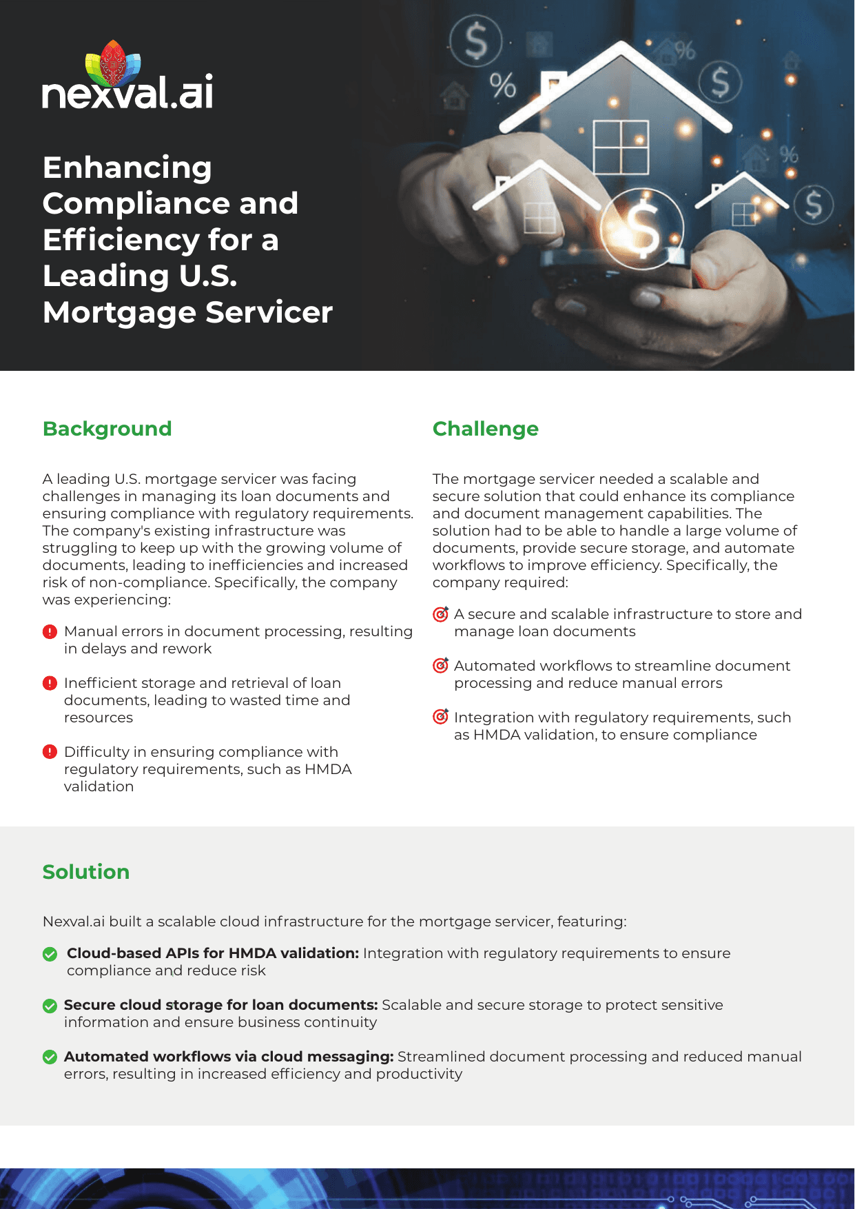 Enhancing Compliance & Efficiency for a Leading U.S. Mortgage Servicer
